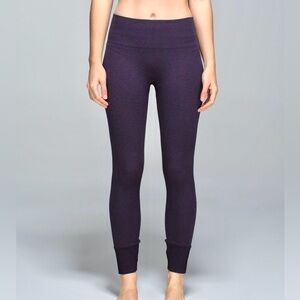 Lululemon Ebb To Street Pant 'Heather Black Grape' Leggings size 4
